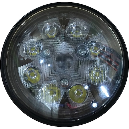 Tiger Lights 24W LED Sealed Round Work Light 12V Flood/Spot Combo Off-Road Light; TL3005